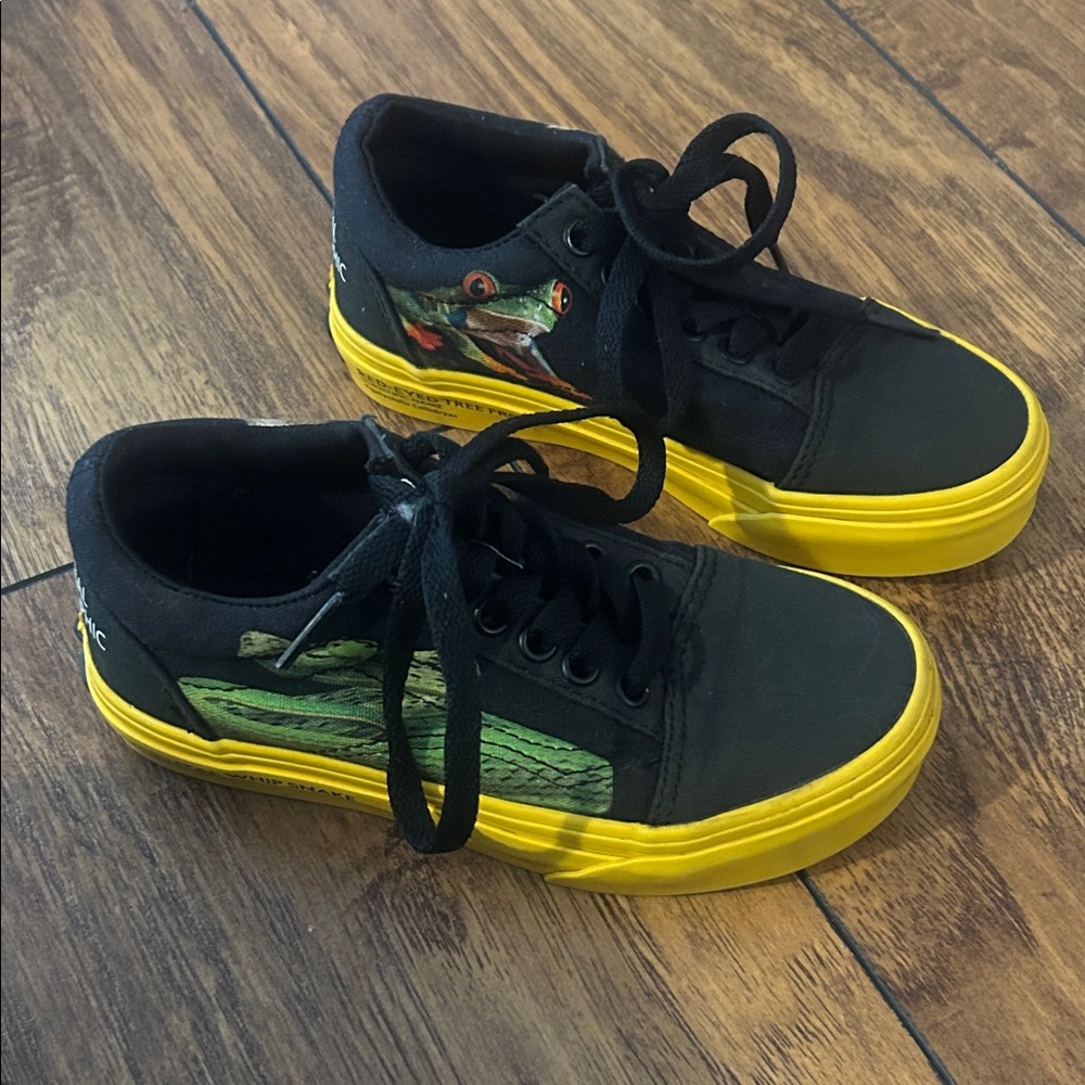 National Geographic Black and Yellow Kids Sneakers